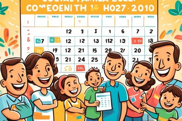 Bolsa Família: família brasileira, incluindo crianças, recebendo apoio financeiro. Inclusão social e redução da pobreza.