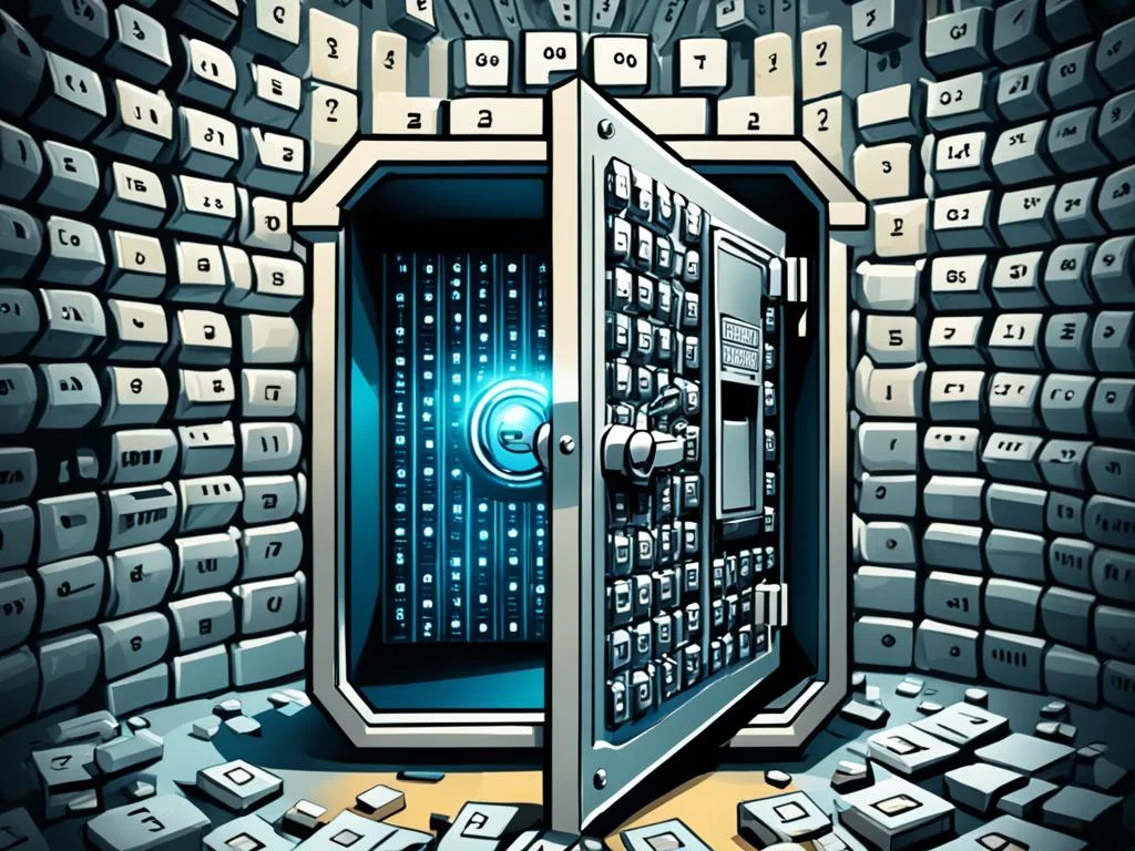 A digital padlock symbolizing security in digital currency transactions