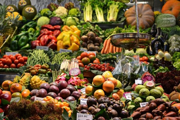 assorted fruits at the market