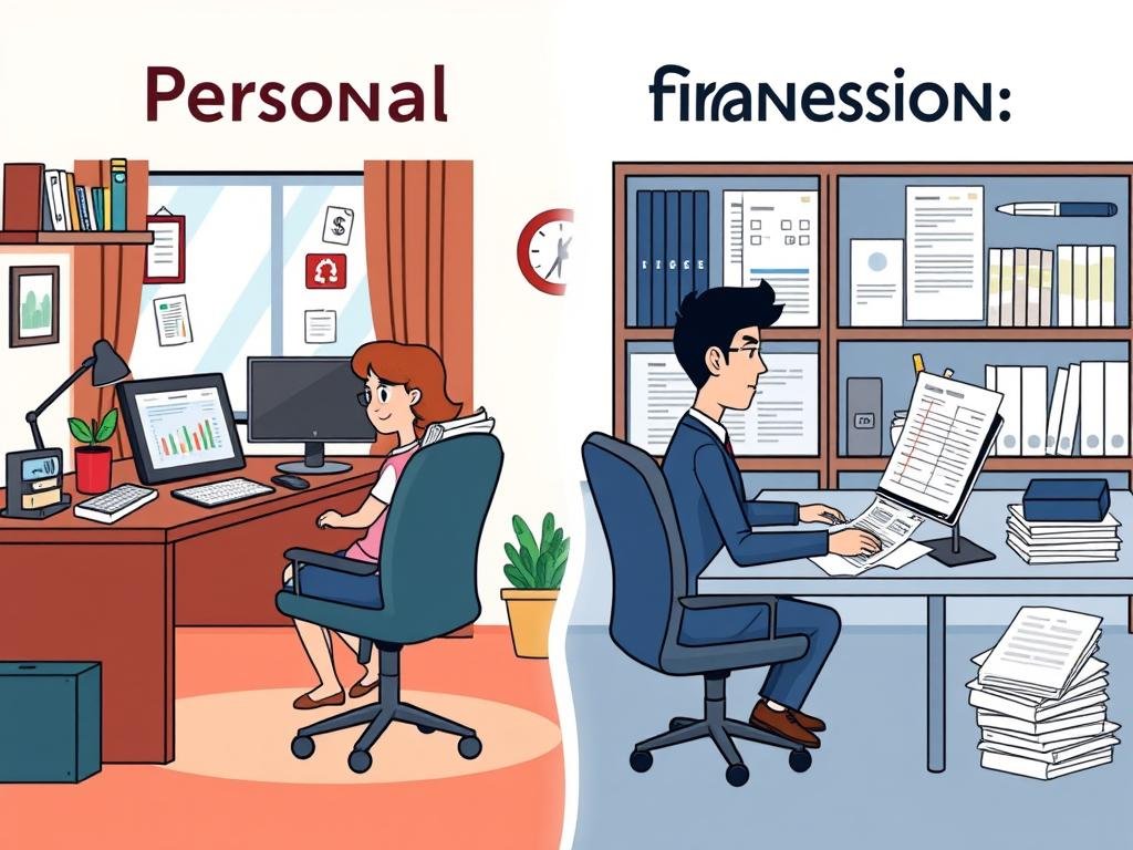 Separação de finanças pessoais e profissionais