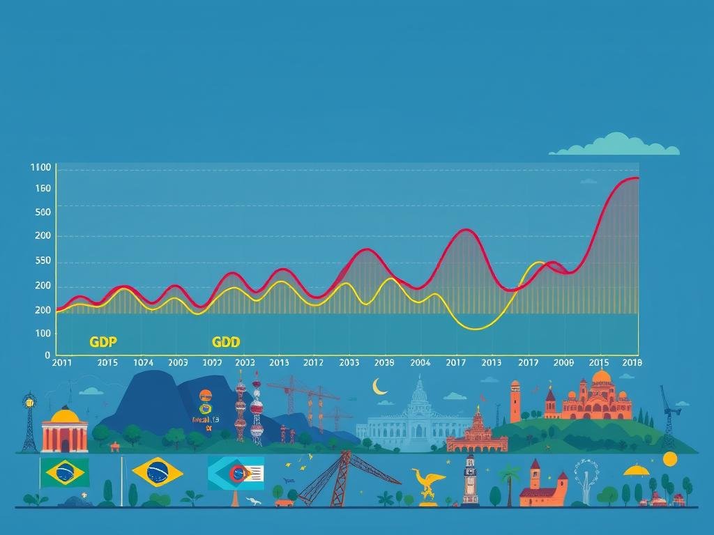 Gráfico do PIB do Brasil Gráfico do PIB do Brasil
