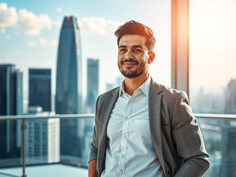 Uma pessoa de alta renda e liberdade financeira