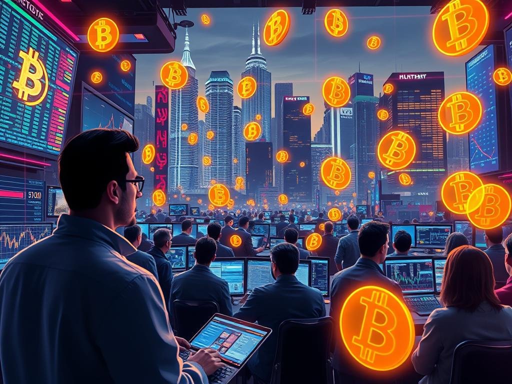Cryptocurrency market Mercado de criptomoedas