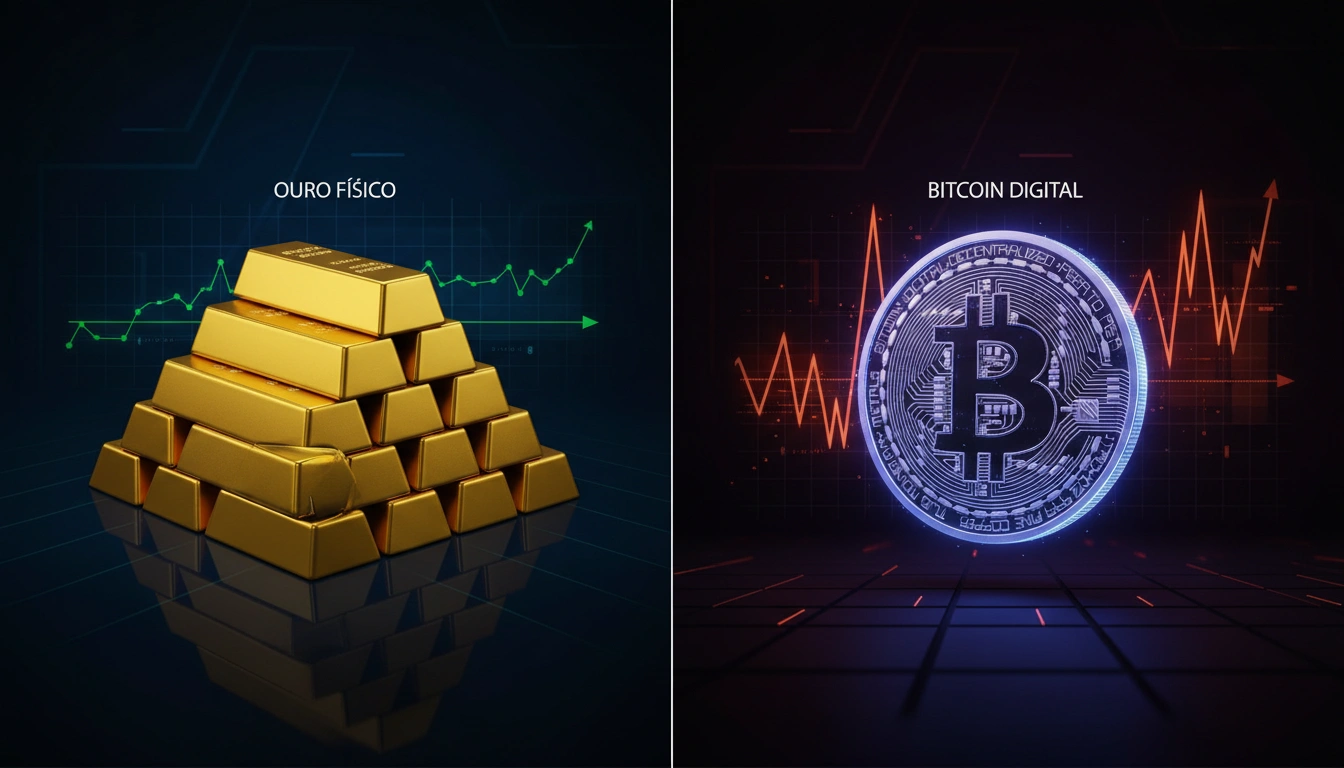 Bitcoin vs. Ouro: Qual a Melhor Reserva de Valor na Crise?