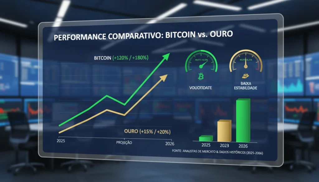 Bitcoin vs. Ouro