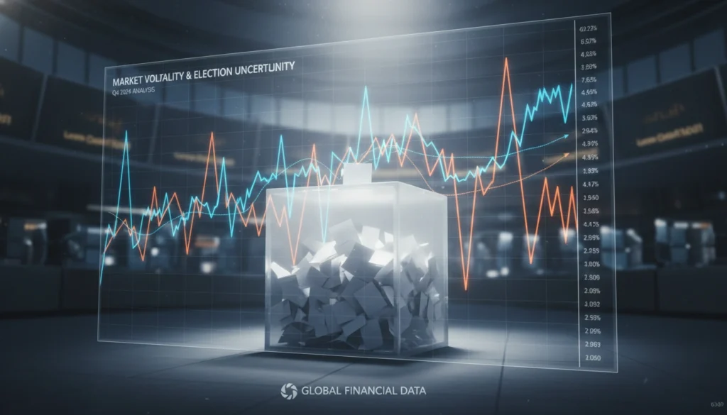 Gráfico mostrando o impacto eleicoes economia na bolsa de valores