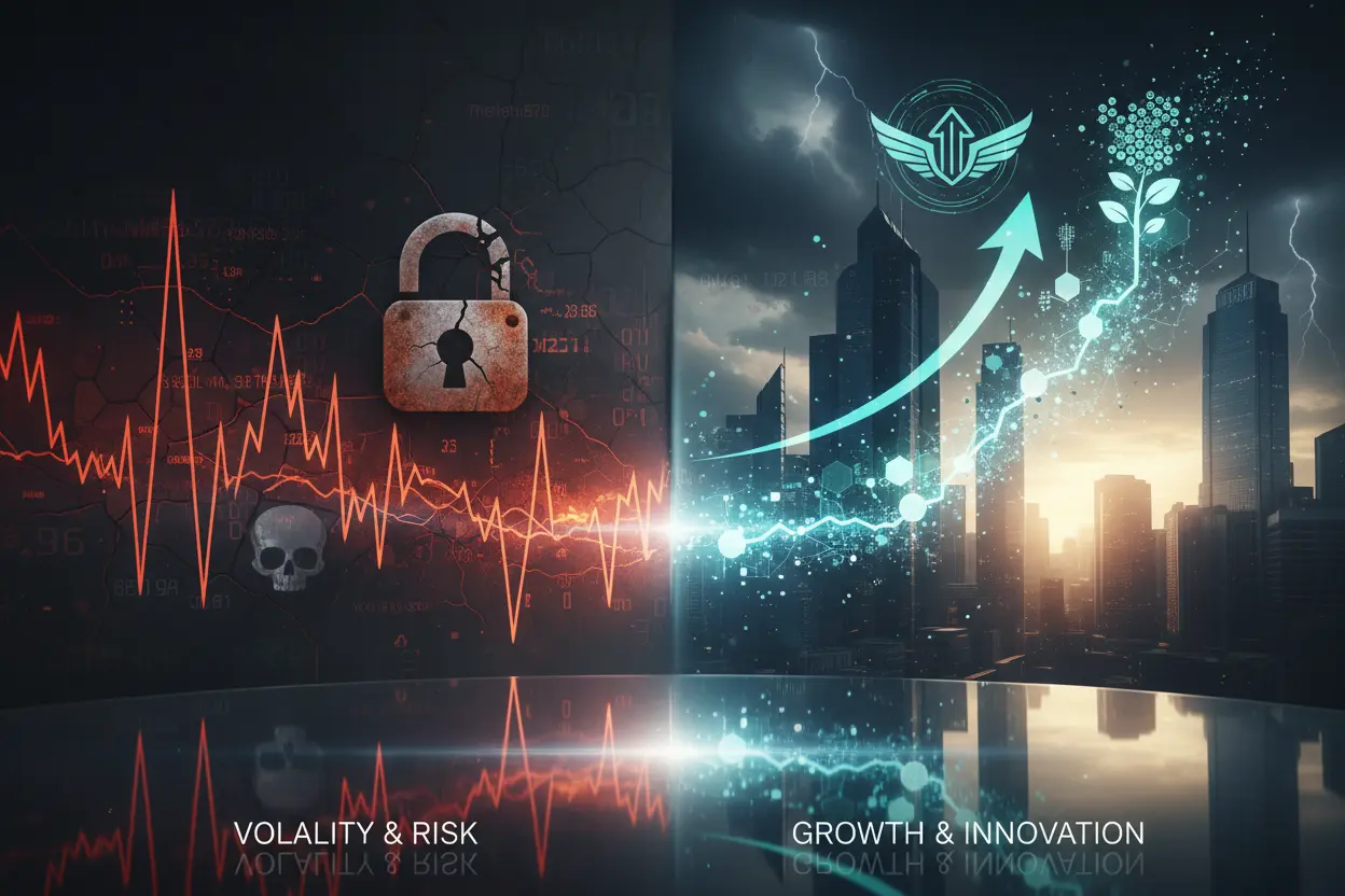 Riscos e Futuro Cripto Riscos e oportunidades no mercado de criptoativos.