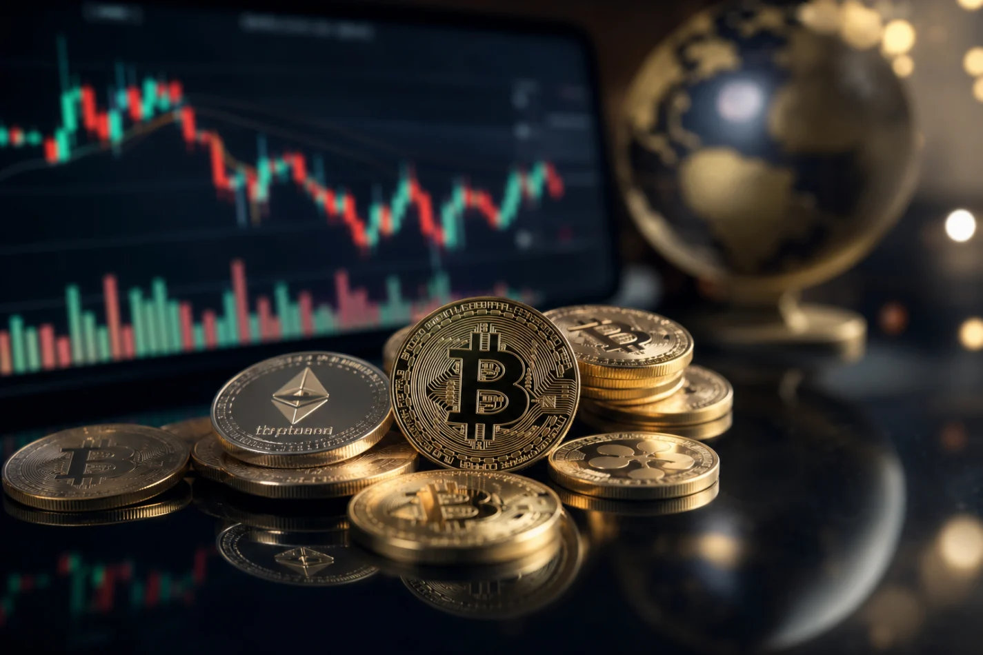 Renda variável e moedas digitais dinheiro virtual