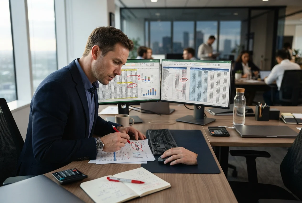 Revise os números e corrija os desvios Fluxo de caixa e Capital de giro
