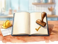 Carteira de trabalho carimbada com capacete e contracheque, ilustrando a taxa de desemprego de 5,2%